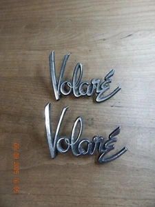 1976 - 1980 Chrysler Plymouth Volare Chrome 4" Trunk Hood Emblem Trim Good Pins - Picture 1 of 2