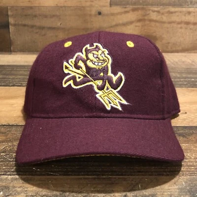 ASU Hat Cap Fitted 6 3/4 Boys Kids NCAA Arizona State Sun Devils NCAA Football - Image 1 of 4
