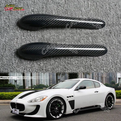 Carbon Fiber Door Handle Cover Trim For Maserati GranTurismo GT GTS MC 2008-2019 - Image 1 of 4