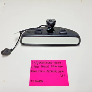14-18 Mercedes C300 W205 FRONT WINDSHIELD REAR VIEW MIRROR A2058100417 OEM - Picture 1 of 16