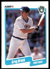 1990 Fleer Greg Brock Milwaukee Brewers #318