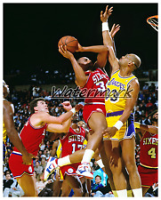 Philadelphia 76ers Charles Barkley LA Lakers Kareem Abdul-Jabbar  8 X 10 Photo