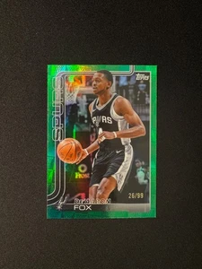 2025-26 Topps Basketball De"Aaron Fox Season Tip Off Green Foil Board /99 - Picture 1 of 2