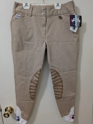 Calça calcinha equestre bronzeada nova com etiquetas tamanho 30 (32x26) alta costura equina  - Imagem 1 de 4