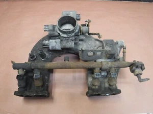 Jeep Wrangler TJ 97-02 2.5 4 Cyl Intake Manifold Throttle Body Free Ship - Foto 1 di 7