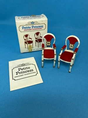 Ideal 1960 Petite Princess Casa de Muñecas MCM Muebles Comedor Sillas de Anfitrión Nuevo de Lote Antiguo Foto 1 de 4