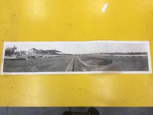 Vintage Hialeah Park Florida Jockey Club 1938 Panoramic Photo Print?