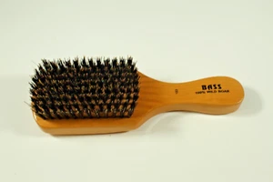 Bass Brushes Shine & Condition Hair Brush 100% Premium wild Boar Bristles  used - Picture 1 of 5