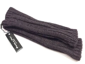 SCALDAMUSCOLO &amp; MANICOTTO LANA &amp; ALPACA  COLORE PORPORA MELANZANA CM 35 - Picture 1 of 2