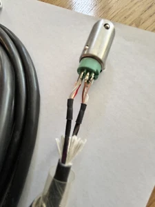 Canare MR202-2AT 2 Channel Microphone Cable W/ Switchcraft 5 Pin Connectors  15' - Picture 1 of 6