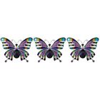 3 PCS Crystal Brooch Pin Butterfly Cap Decorations Rhinestones