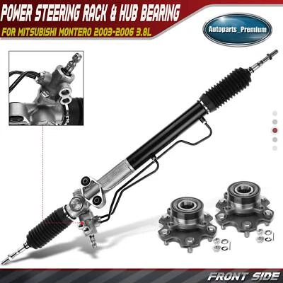 3x Front Rack and Pinion & Hub Bearing Kit for Mitsubishi Montero 2003-2006 3.8L - Image 1 of 4