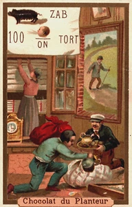 Tarjeta comercial victoriana hombre mujer jabalí L1 - Imagen 1 de 2