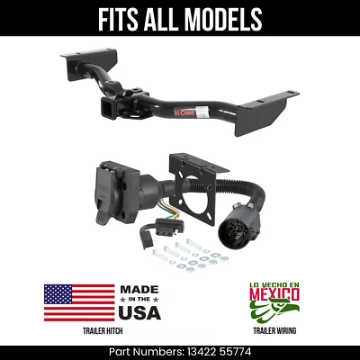 Enganche de remolque para GMC Yukon 03-06 + cableado de 7 pines para todos los modelos Curt 13422 55384 Foto 1 de 4