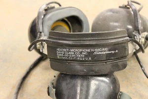 David Clark Aviation headset-microphone H-133C/A1C 5965-00-226-7870 Straightway - Picture 1 of 2