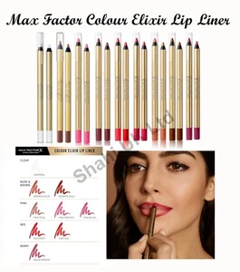 Lip Liner Pencil MAX FACTOR Colour Elixir Moisturising Soft Lip Liner Definer - Picture 1 of 20