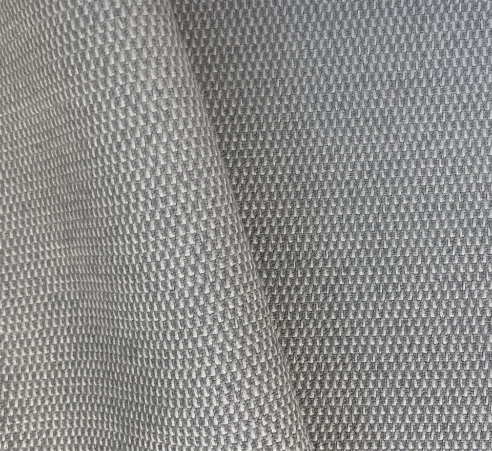 Nuevo de Lote Antiguo Knoll/Maharam Tela Textil Mensajero/Oyster 6 Yardas 54" Ancho Gris/Blanco Foto 1 de 4