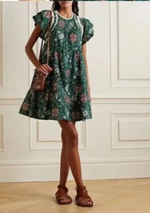 Sea NY Robina Print Spitze Flatterärmel Tunika Kleid neu mit Etikett XXS $ 365 UVP - Bild 1 von 10