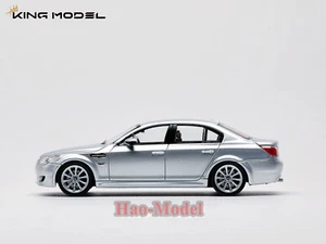 Kingmodel KM 1:64 BMW M5 E60 Car model Alloy Diecast adults Gifts Black/Silver - Picture 1 of 13