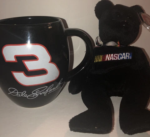 Dale Ernhardt Mug And Nascar Beanie Bear Duo Cover