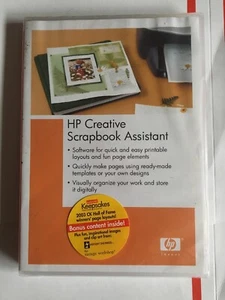 HP Creative Scrapbook Assistant CD ROM Software WIN XP/2000/98/Me NEW SEALED - Picture 1 of 2