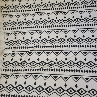 Vintage JBJ Fabrics INC  Boho Geometric Knit Fabric 1.47 Yds x 68" Pc Remnant - Image 1 of 4