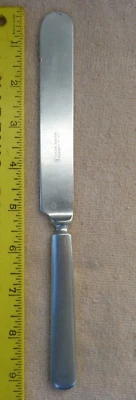 Mundial. CUCHILLO DE CENA A. ROGERS PLATA NÍQUEL Vintage punta de mango redondo 9 1/8" con desgaste Foto 1 de 3
