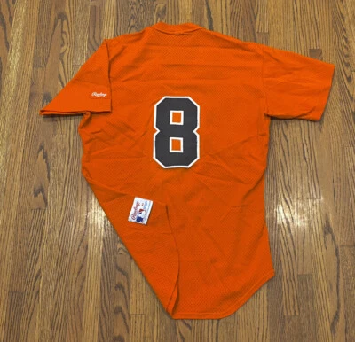 Baltimore Orioles Cal Ripken Jr #8 Vintage 80s Rawlings Mesh MLB Baseball Jersey - Image 1 of 4