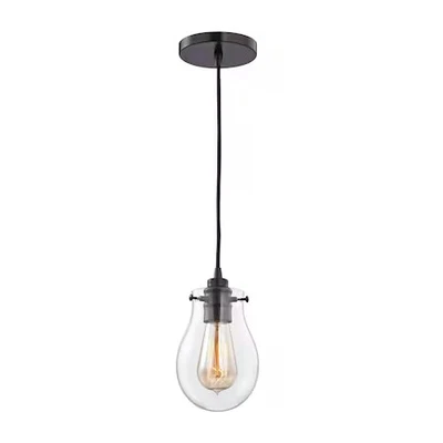 ELK LIGHTING 31934/1 Jaelyn Mini Colgante 1 Luz en Bronce Frotado al Aceite con Foto 1 de 2