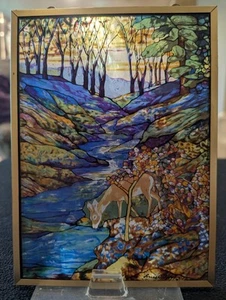 1989 -Louis C. Tiffany - Glassmasters - Stained Glass Suncatcher - Gorgeous Art - Picture 1 of 24