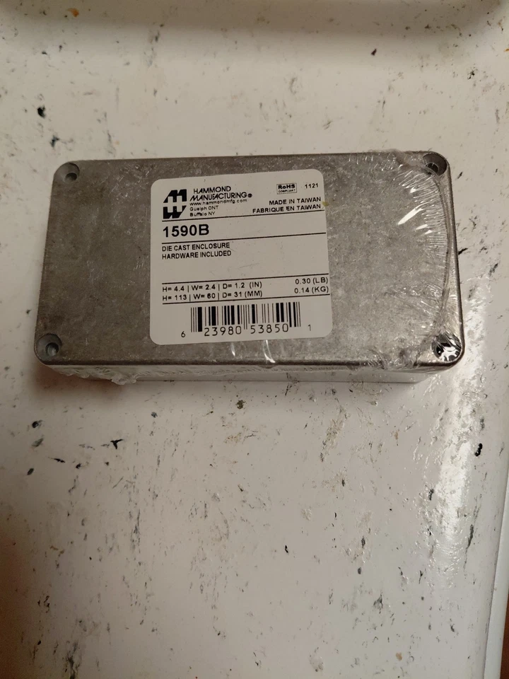 .Hammond Manufacturing Model 1590B DIECAST Aluminum Bo.4X2.3X1.1