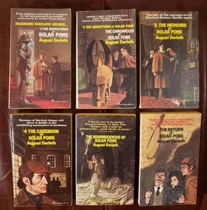 Solar Pons Volumes # 1-6 by August Derleth 1975 - Imagen 1 de 7