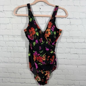 Miraclesuit Badeanzug Einteiler Damen Größe L Blumen verstellbar Strand - Bild 1 von 8