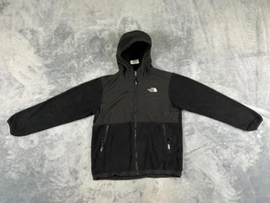 THE NORTH FACE DENALI BOYS JACKET LARGE (14/16) BLACK POLARTEC FLEECE FULL ZIP - Picture 1 of 12