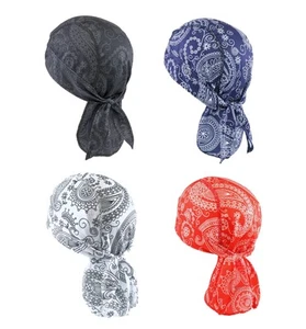 Cooling Helmet Liners - Do Rag Skull Caps for Men - Cooling Head Wraps, Hard ... - Picture 1 of 7