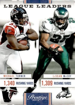 2012 Panini Prestige #6 Michael Turner / LeSean McCoy League Leaders - Image 1 of 2