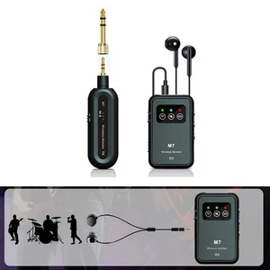 Lot de 2 émetteur et récepteur IEM sans fil 4G transmission audio faible laten - Zdjęcie 1 z 9
