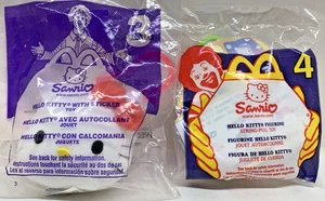 McDonald's Happy Meal 2000 Sanrio Hello Kitty #4 & 2001 Sanrio Hello Kitty #3 - Picture 1 of 5
