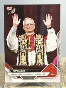 2025 Topps Now #POPE-1 Pope Leo XIV Rookie (RC) - Picture 1 of 3
