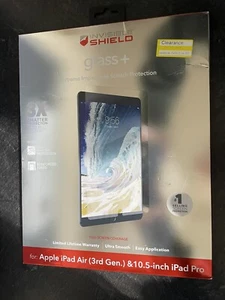 Zagg Invisible Shield Glass + Screen Protector For Apple 10.5” ipad Pro (Clear). - Picture 1 of 2