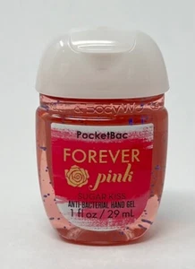 1 BATH & BODY WORKS FOREVER PINK SUGAR KISS POCKETBAC ANTI BACTERIAL HAND GEL - Picture 1 of 4