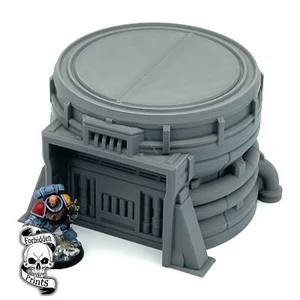 Vehicle Depot Storage Silo 28mm Wargaming Tabletop Scatter Terrain Scenery - Picture 1 of 3