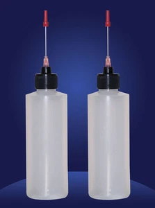 Botellas de 2-4 OZ con punta de aguja de acero inoxidable para engrasar tus trenes a escala O - Imagen 1 de 1