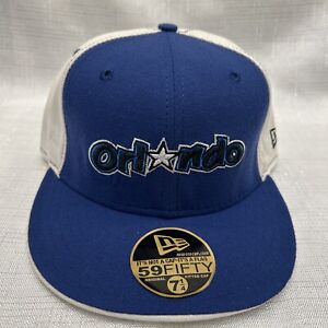 VINTAGE Orlando Magic New Era Fitted Wool Hat Size 7 1/4 NBA *RARE*