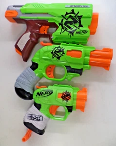 3X Nerf Zombie Strike Pistol Dart Hammer Micro Gun Lot - Picture 1 of 6