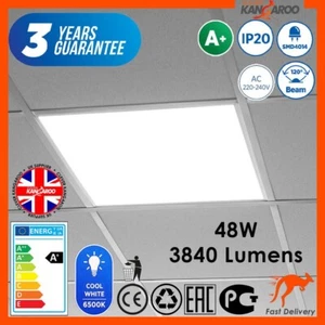 48W LED Panel de Techo Luz Suspendida Duradera Luz de Oficina 60x60 (Paquete de 8) - Imagen 1 de 10