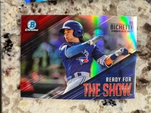 2019 BOWMAN CHROME READY FOR THE SHOW CARD TORONTO BLUE JAYS BO BICHETTE #RFTS-2 - Picture 1 of 1