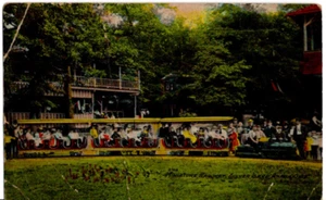 CARTOLINA Miniatura Ferrovia Argento Lago Akron Ohio Vecchia Vintage 0226 - Foto 1 di 2