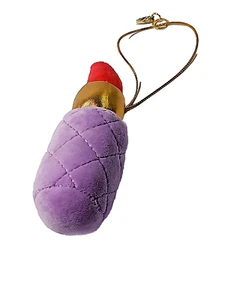 Peluche Velluto Rosso Rossetto Tubo Decorazione Natalizia da Appendere 5x2,5" Multicolore - Foto 1 di 7