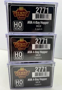 Broadway Limited HO Juego de 3 tolvas Milwaukee Road ARA - De paquete de 4 #2771. ¡Nuevo! - Imagen 1 de 6
